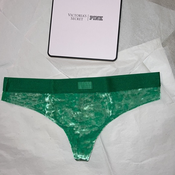Victoria’s Secret PINK VELVET THONG UNDERWEAR XL - Picture 3 of 12
